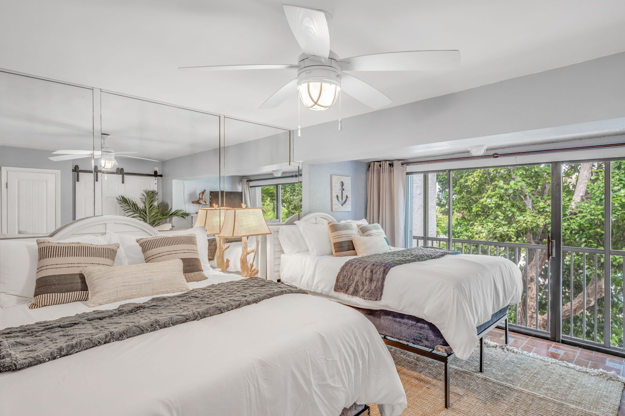 2 bedrooms, in-room safe, iron/ironing board, travel crib