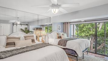 2 bedrooms, in-room safe, iron/ironing board, travel crib