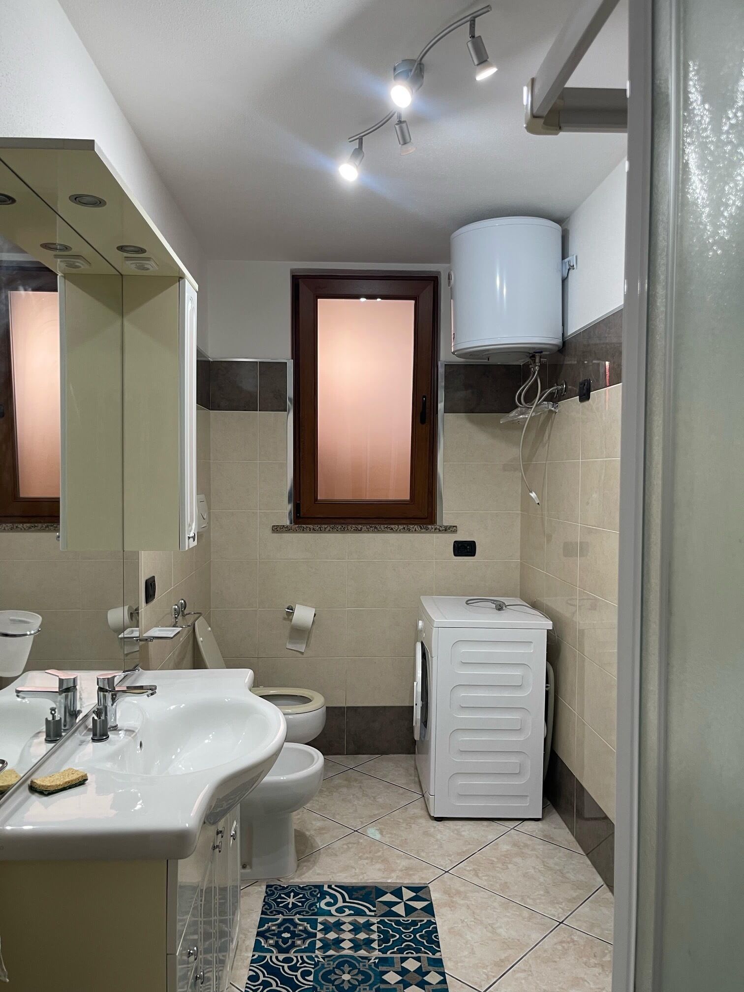 Towels, soap, toilet paper