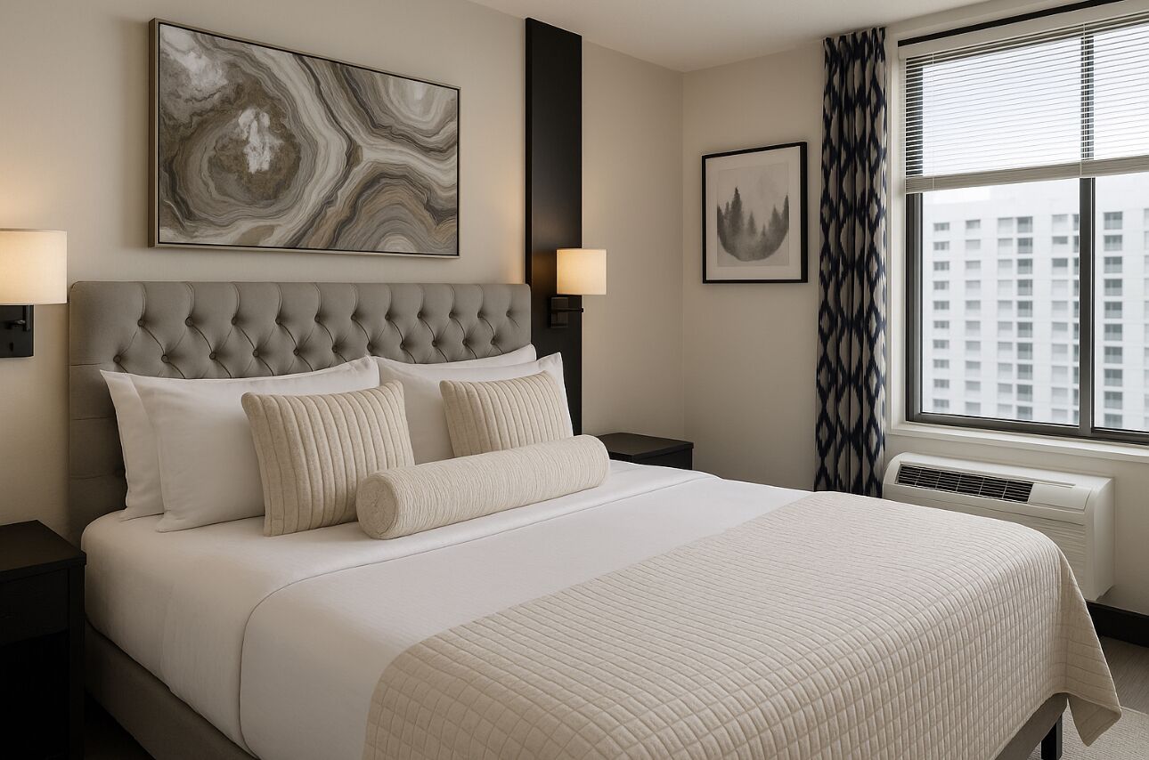 2 Schlafzimmer, Zimmersafe, Schreibtisch, Bügeleisen/Bügelbrett