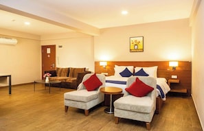 Deluxe-Doppelzimmer, Blick auf die Anlage