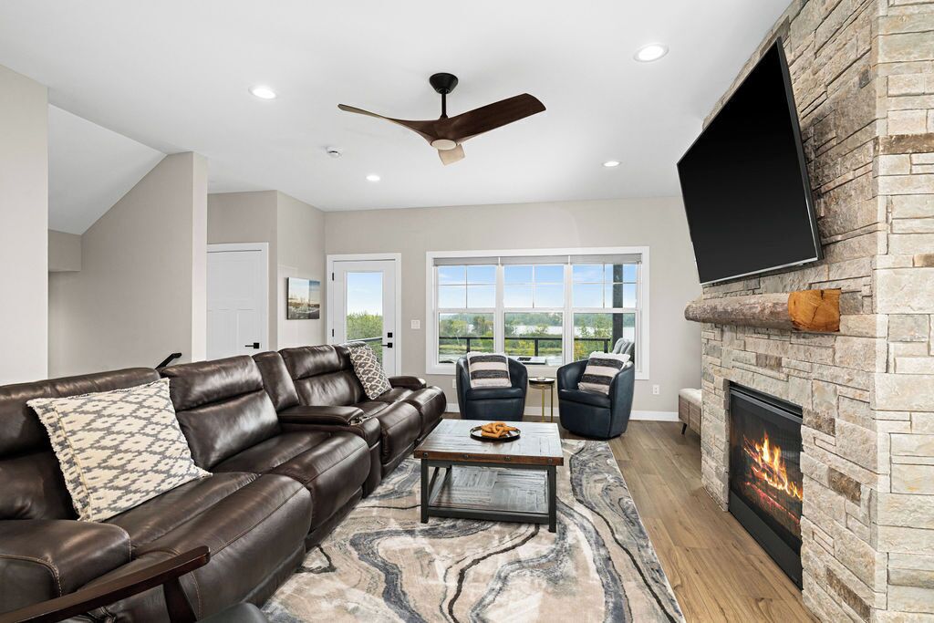 TV connectée, cheminée