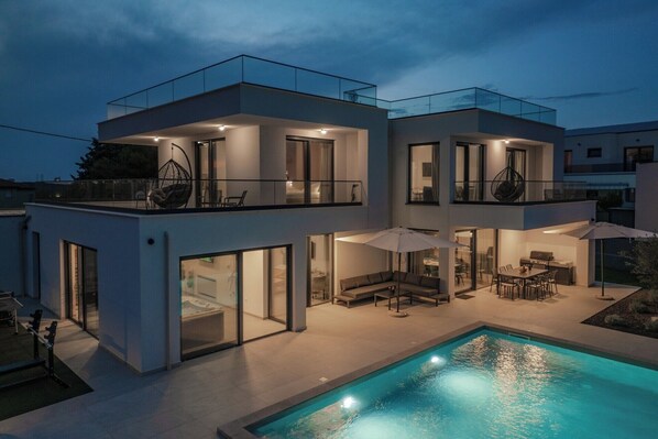 A heated pool