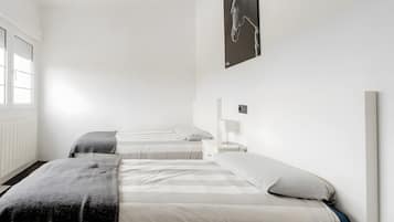 4 habitaciones, ropa de cama y acceso para silla de ruedas