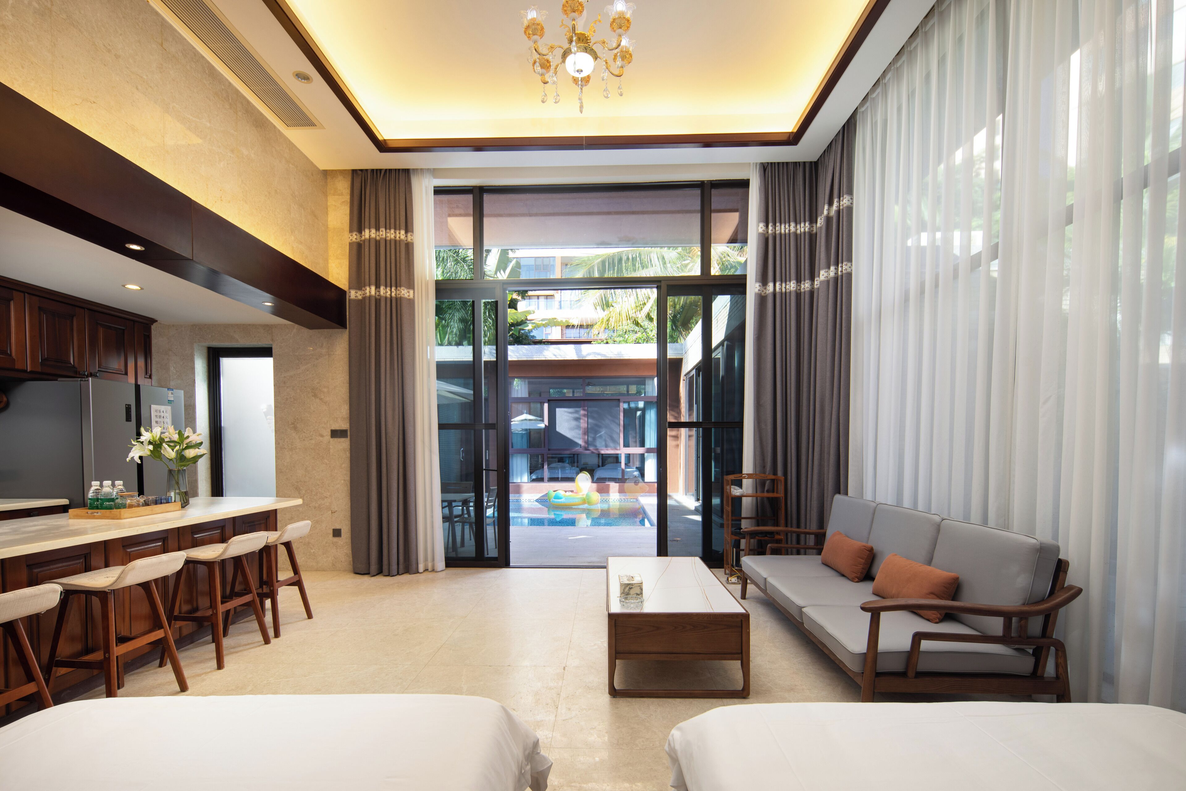 Premier Villa, Balcony, Pool View | Free WiFi, bed sheets