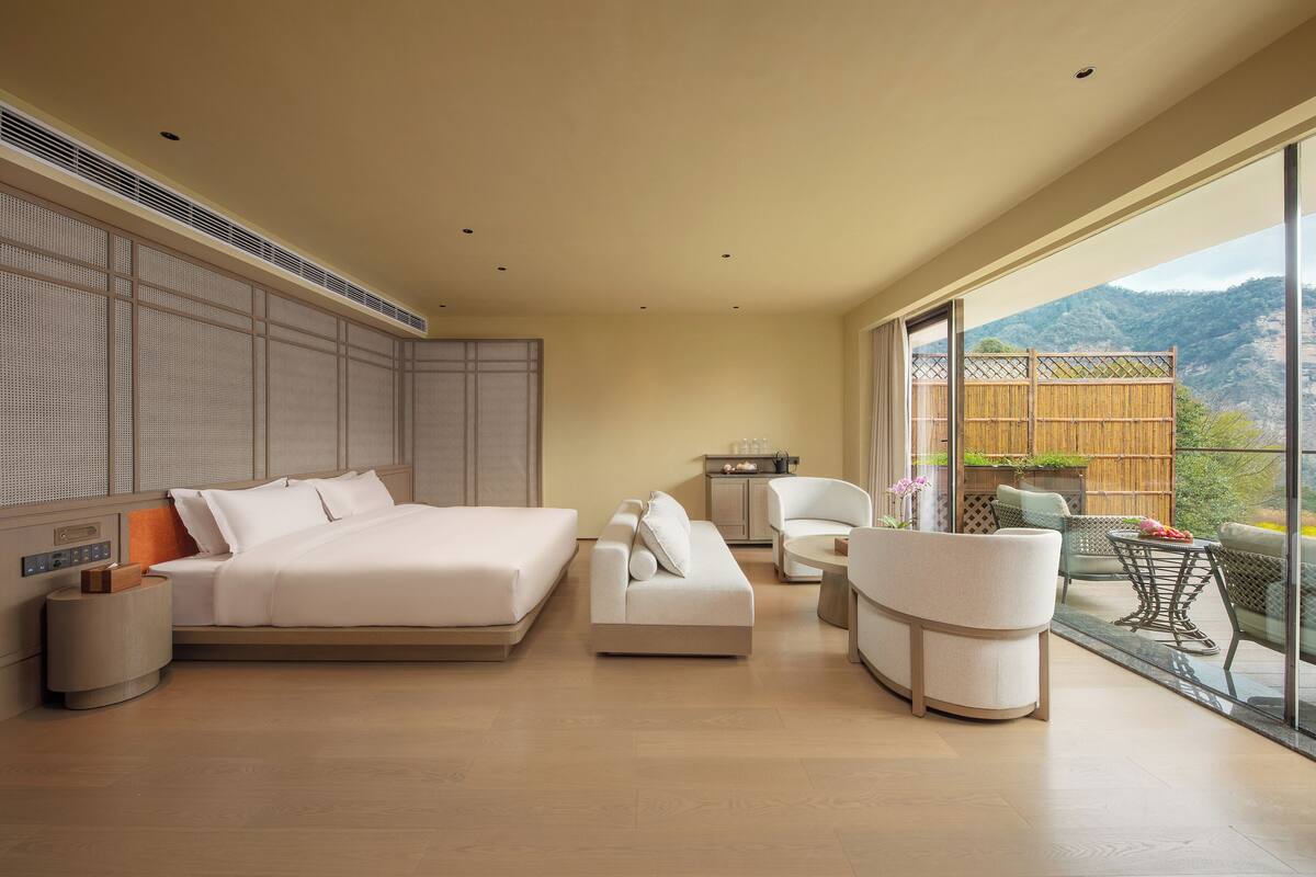 1 habitación y ropa de cama de alta calidad