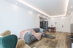 Condo, City View | 2 bedrooms, premium bedding, down comforters, desk