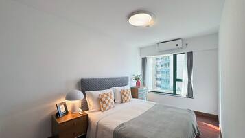 Condo, City View | 2 bedrooms, premium bedding, down duvets, desk