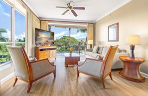 TV, DVD player, stereo