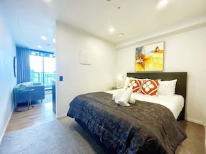 1 chambre, fer et planche à repasser, Wi-Fi, literie fournie