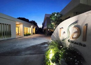 Façade de l’hébergement