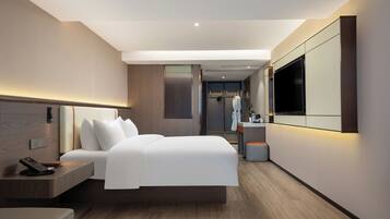 Signature Double Room | Down duvets, free minibar, laptop workspace, blackout curtains