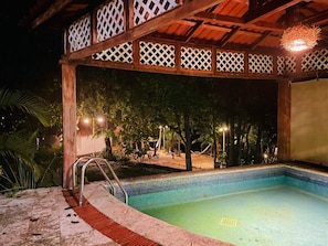 Una piscina techada