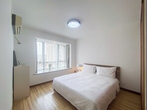 2 habitaciones, ropa de cama de alta calidad y cortinas blackout 