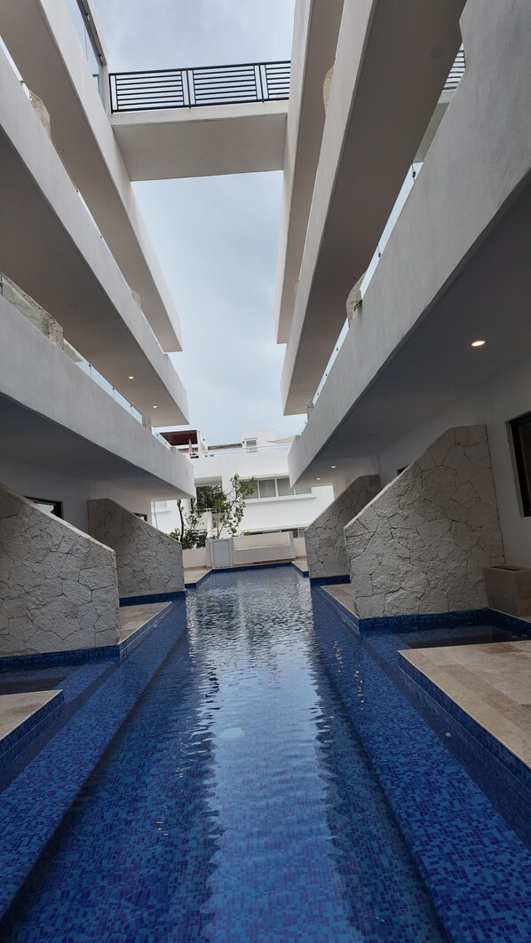 Outdoor pool, free pool cabanas - Town Center Zama Condo Hotel by Marea (Tulum)