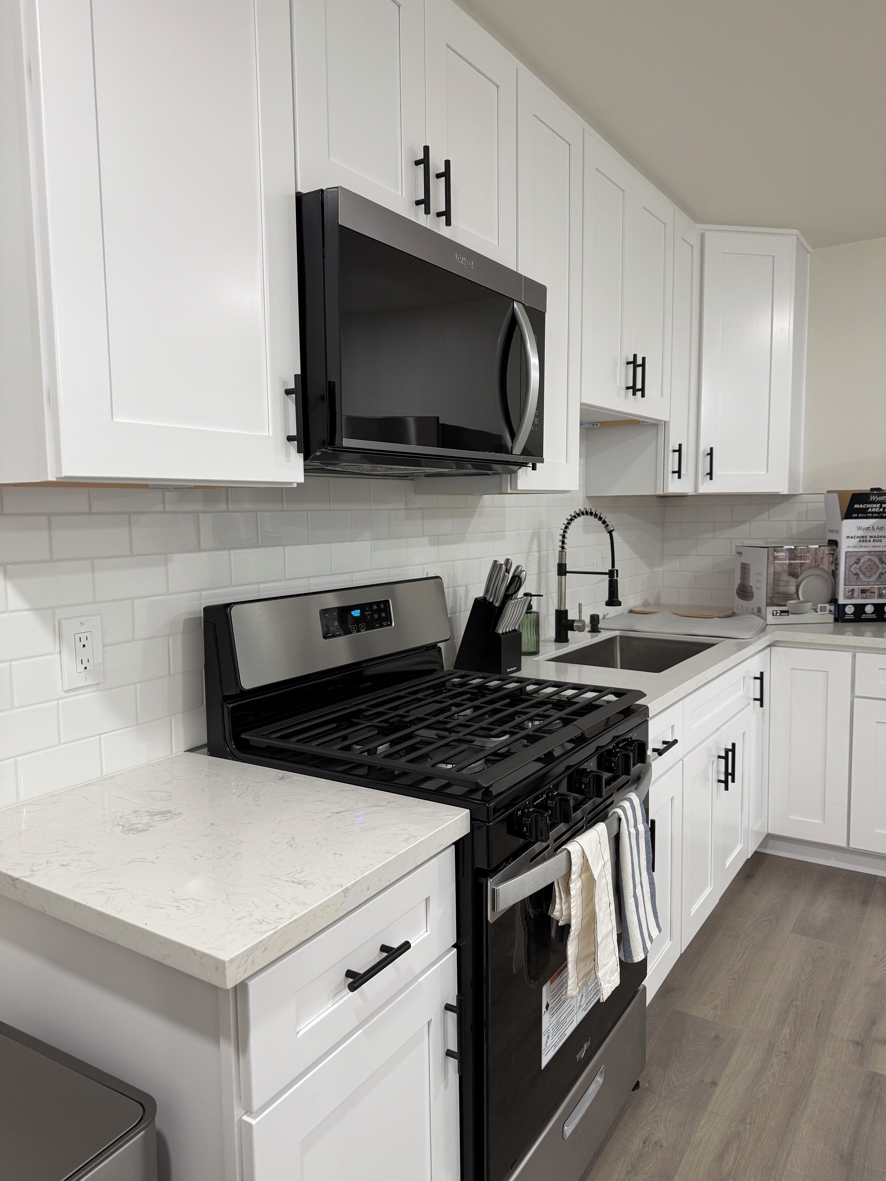 Microwave, oven, stovetop