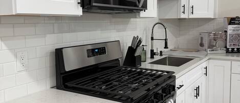 Microwave, oven, stovetop