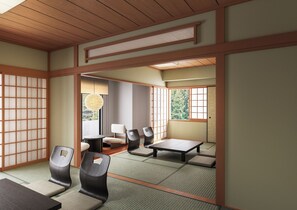 Herbergi (Suite, Japanese-style) | Ókeypis þráðlaus nettenging, rúmföt