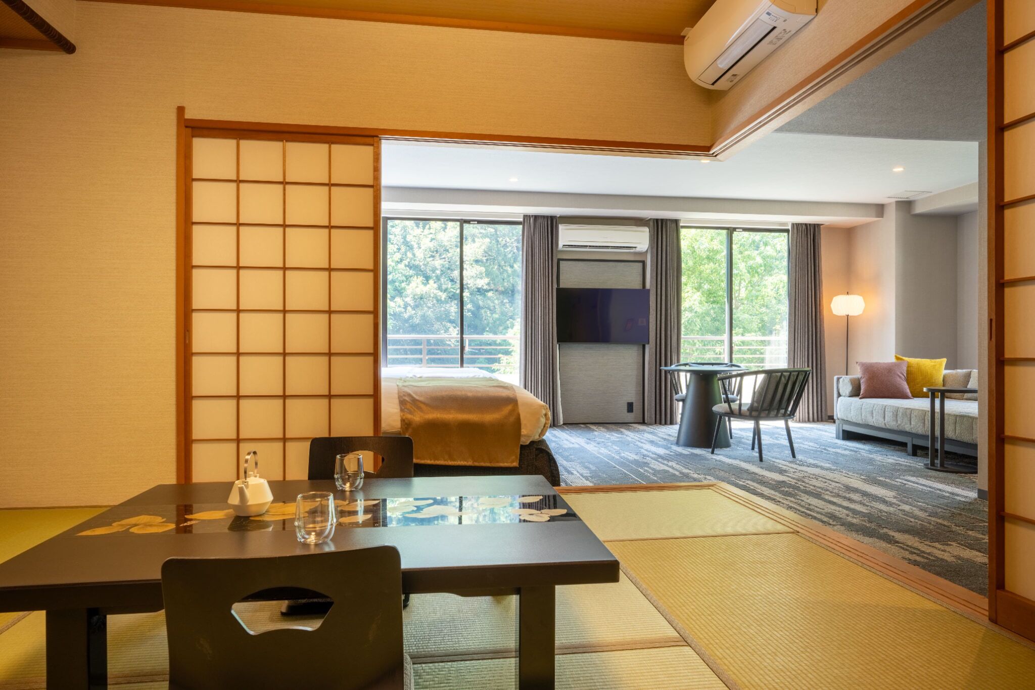 Chambre, non-fumeurs (Japanese-Western Style Suite) | Wi-Fi gratuit, draps fournis