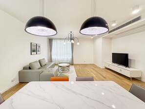 Condo, Balcony, City View | Living area