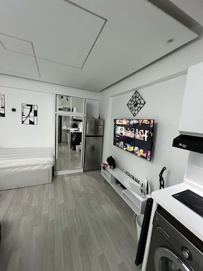 1 Schlafzimmer, Bügeleisen/Bügelbrett, kostenloses WLAN, Bettwäsche
