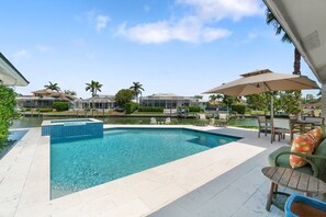 A heated pool