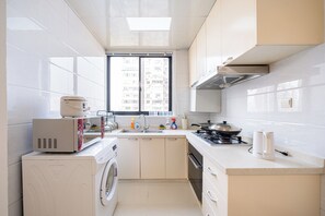 Departamento Confort, 4 habitaciones, para no fumadores, cocina | Cocina privada