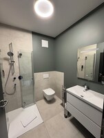 淋浴设施、吹风机、毛巾、肥皂