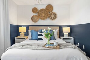 3 bedrooms, iron/ironing board, travel cot, WiFi