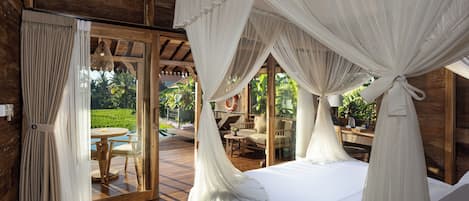 One Bedroom Wooden Pool Villa | 1 室のベッドルーム、ミニバー、デスク、WiFi (無料)