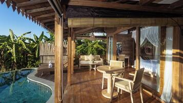 One Bedroom Wooden Pool Villa | Balcony