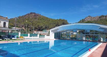 Town House in Old Village Ador, Gandía with big roof terrace with seaview