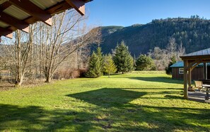 屋外ダイニングエリア