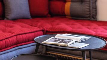 Comfort Apartment, Balcony, City View | Living area | Flat-screen TV