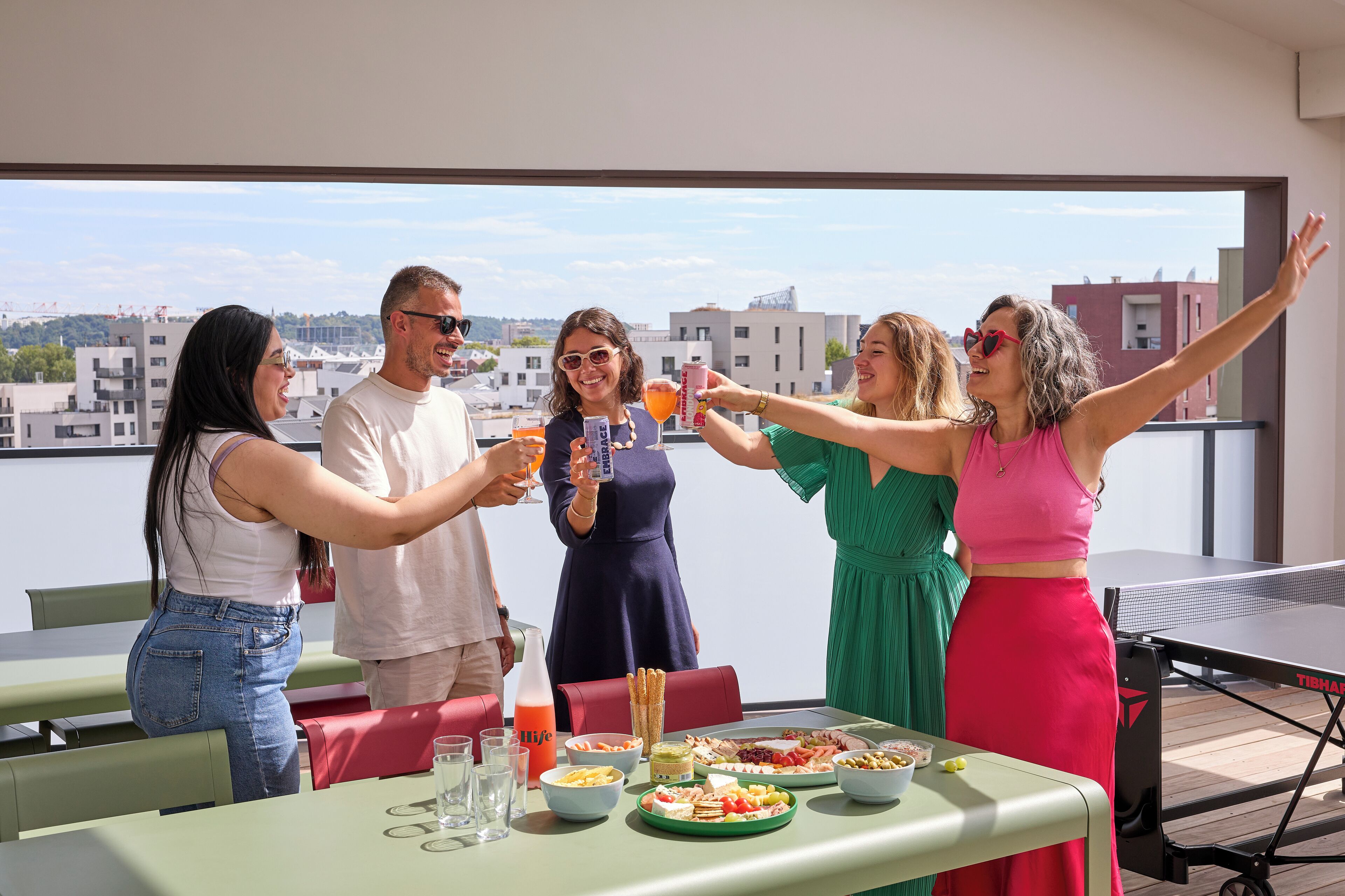Terrasse sur le toit