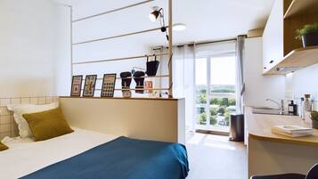 1 bedroom, individually furnished, desk, soundproofing