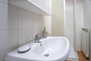 Regadera, secadora de cabello, bidet, toallas 