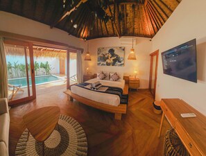 Laptop workspace, free WiFi, bed sheets - RATU Village – Luxury Island Apartment & Private Villa Gili Air (Gili Air)