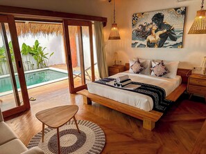 Luxury Villa, 1 Bedroom, Pool View, Beachfront | Laptop workspace, free WiFi, bed sheets - RATU Village - Gili Air Stay (Gili Air)