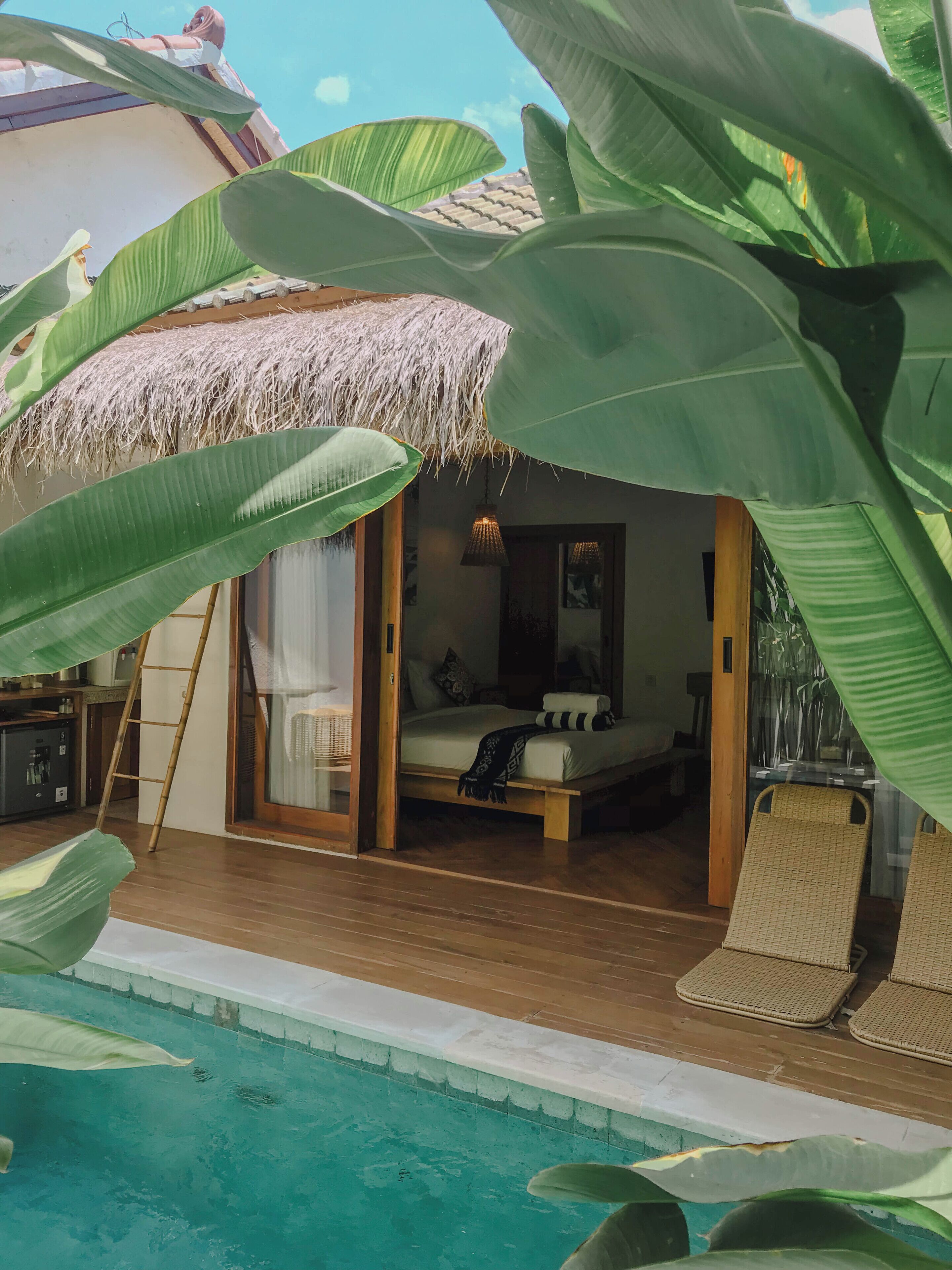 Villa Luxe, 1 chambre, vue piscine, en front de plage | Espace de travail pour ordinateur portable, Wi-Fi gratuit, draps fournis