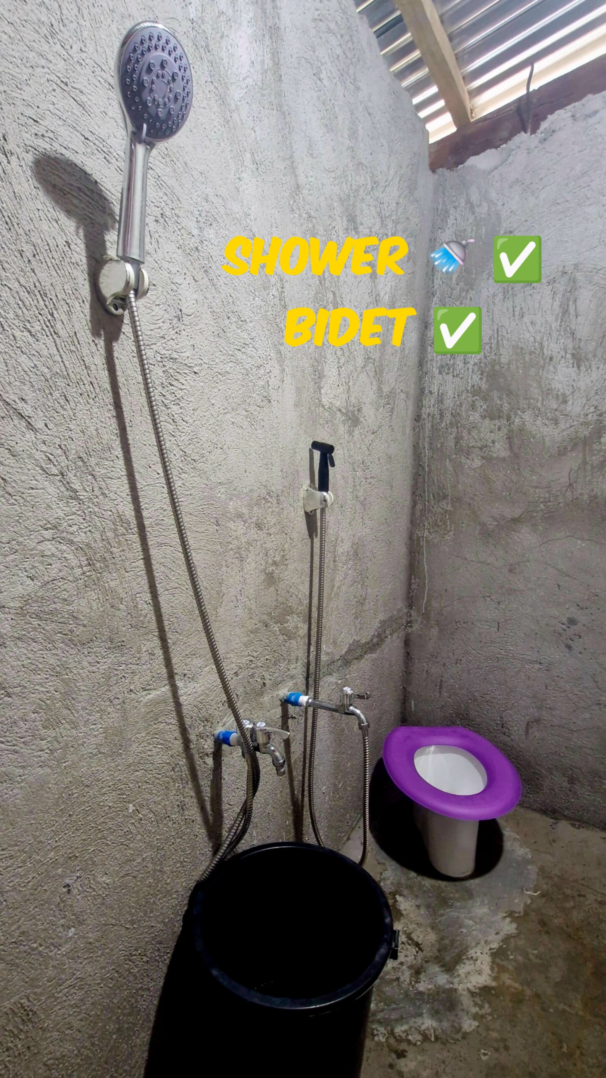 Suihku, bidee, pyyhkeet, saippua