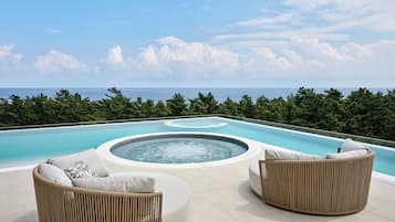 Indoor pool, seasonal outdoor pool