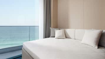 Hochwertige Bettwaren, Zimmersafe, kostenloses WLAN, Bettwäsche