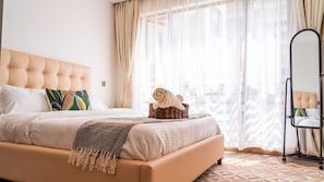 1 slaapkamer, een strijkplank/strijkijzer, wifi, beddengoed