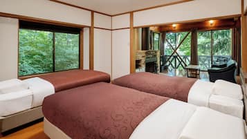 Casa de campo, para no fumadores (Pet Room cottage With hot spring) | 1 habitación, wifi gratis y ropa de cama