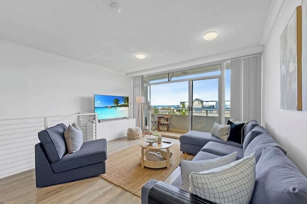 The living area welcomes you with an L-shaped lounge and breeze open layout.