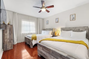 3 chambres, bureau, Wi-Fi gratuit, draps fournis