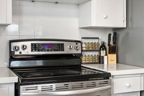 Microwave, oven, stovetop, dishwasher