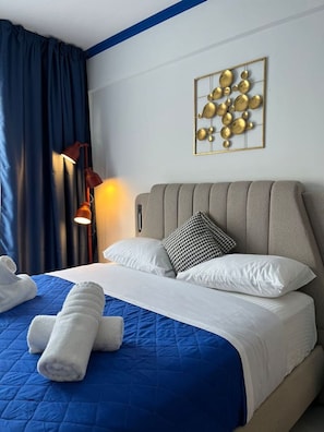 1 chambre, fer et planche Ă repasser, Wi-Fi gratuit, draps fournis