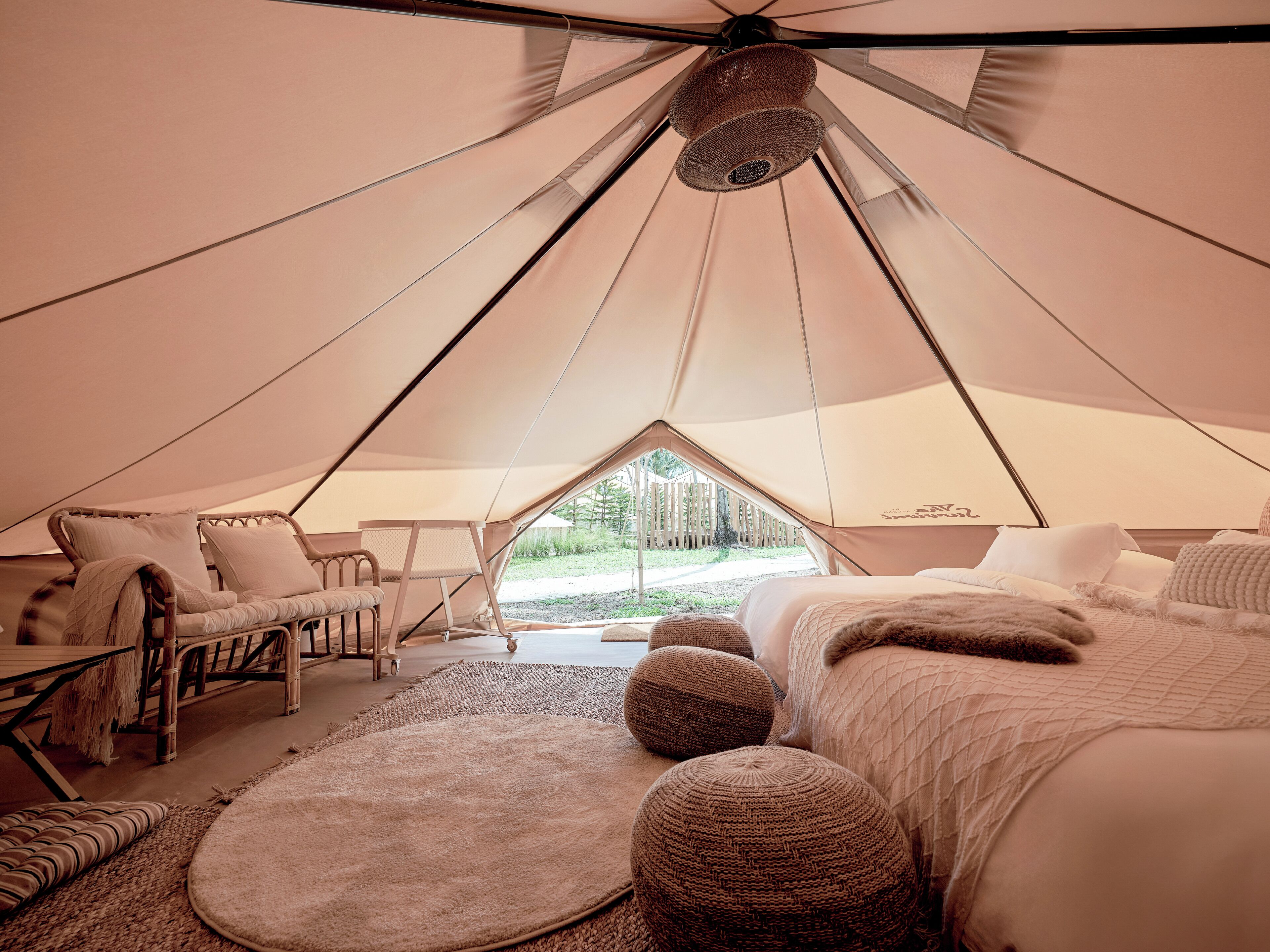 奢华帐篷房, 多张床, 部分海景 | 1 多间卧室、免费 WiFi